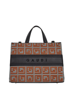 GAUDI' Borsa A Mano Gaudi Con Logo Nero