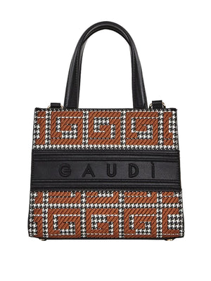 GAUDI' Gaudì Mini Borsa A Mano Con Logo Nero
