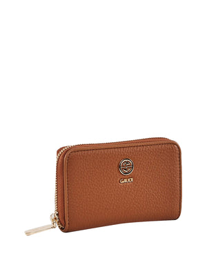 GAUDI' Mini Portafoglio Zip-around Gaudì Tan