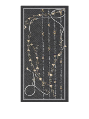 GUESS 1 USCITA Sciarpa Guess Printed 70X180 - Nero