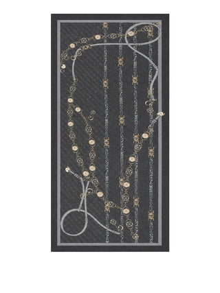 GUESS 1 USCITA Sciarpa Guess Printed 70X180 - Nero