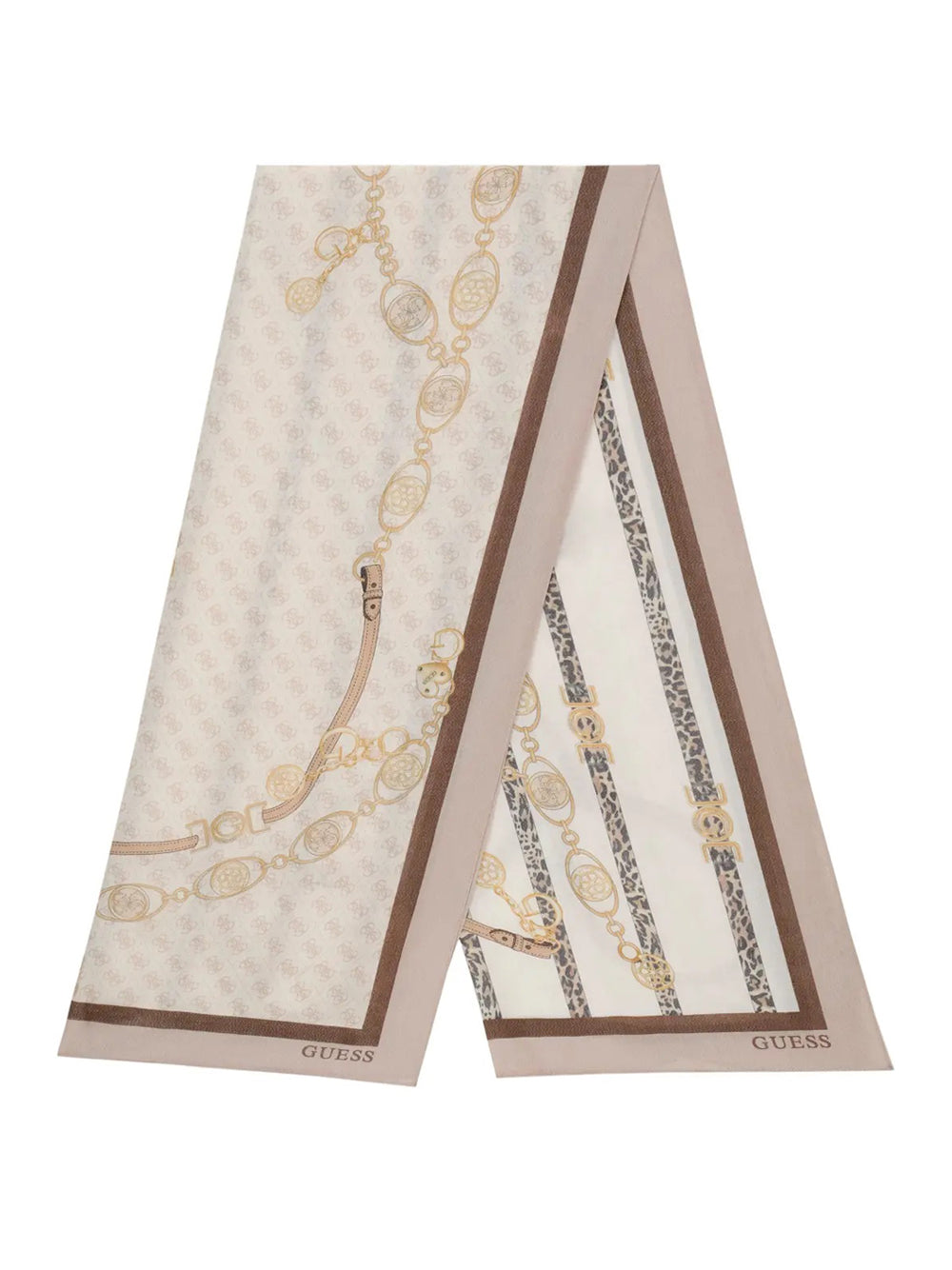 GUESS 1 USCITA Sciarpa Guess Printed 70X180 - Taupe