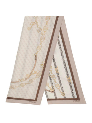 GUESS 1 USCITA Sciarpa Guess Printed 70X180 - Taupe