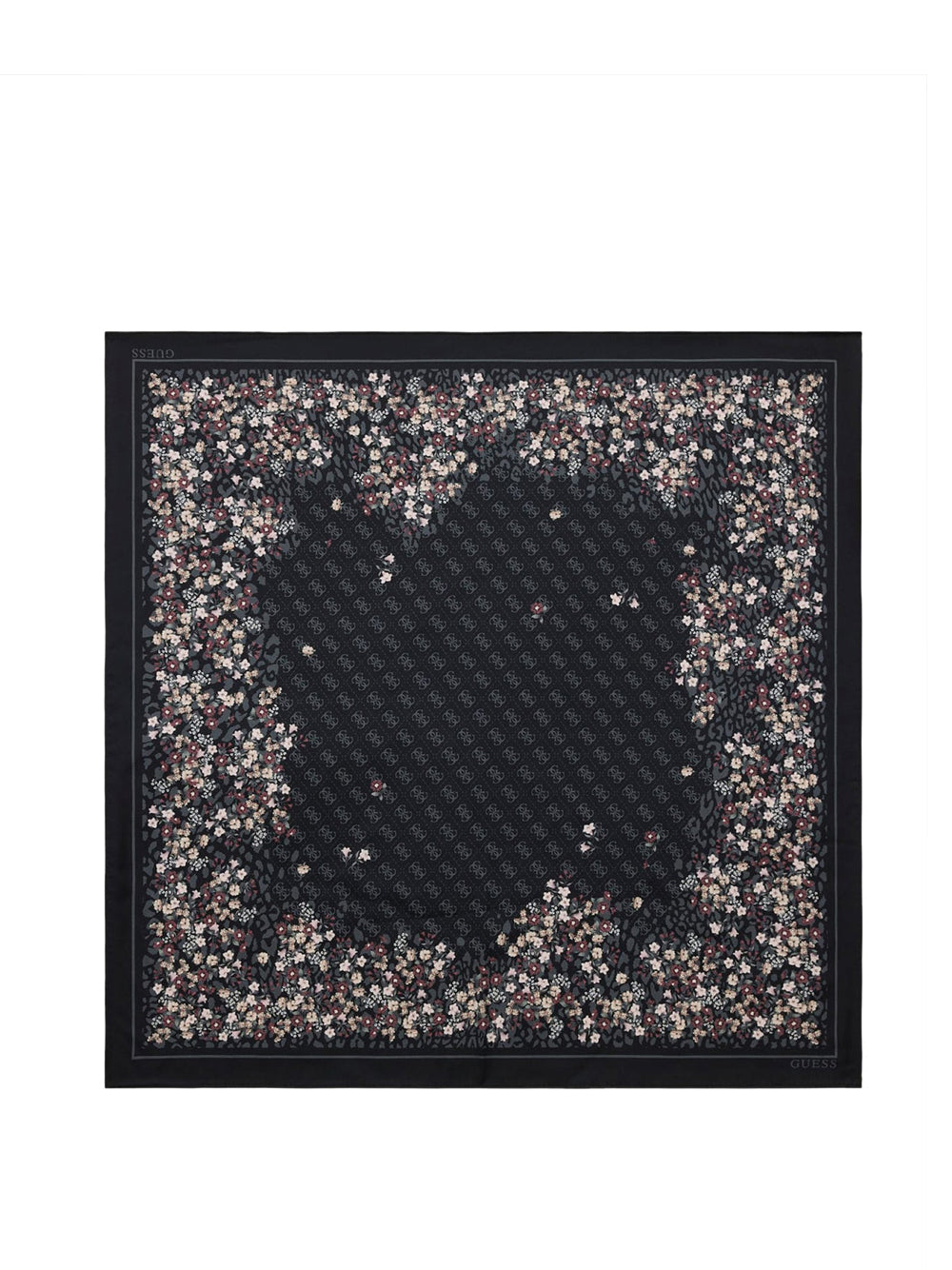 GUESS 1 USCITA Foulard Guess Printed Square 53X53 Nero