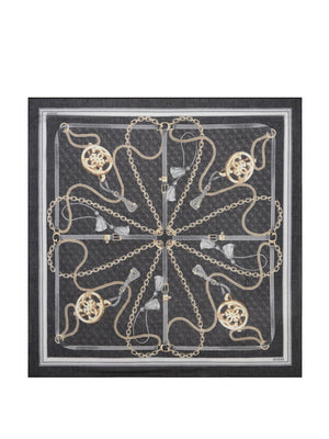 GUESS 1 USCITA Sciarpa Guess Printed Kefiah 120X120 Nero