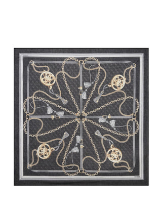 GUESS 1 USCITA Sciarpa Guess Printed Kefiah 120X120 Nero
