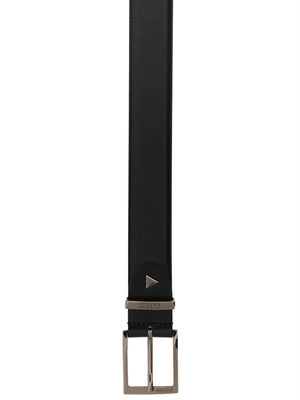 GUESS 1 USCITA Cintura Guess In Vera Pelle Logo - Nero