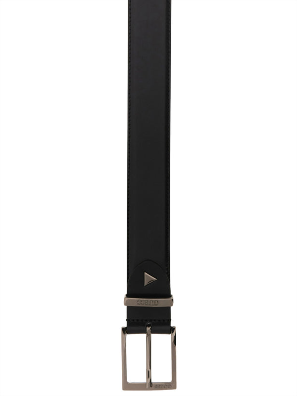 GUESS 1 USCITA Cintura Guess In Vera Pelle Logo - Nero