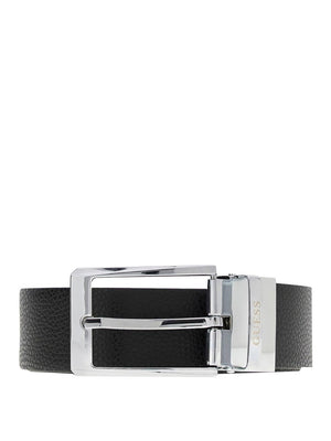 GUESS 1 USCITA Cintura Guess In Vera Pelle - Nero