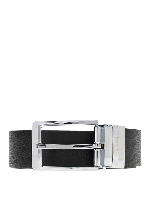 GUESS 1 USCITA Cintura Guess In Vera Pelle - Nero