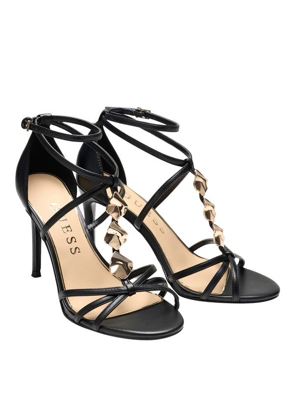GUESS 1 USCITA Sandali Chaella Guess Con Dettaglio Metallico Nero