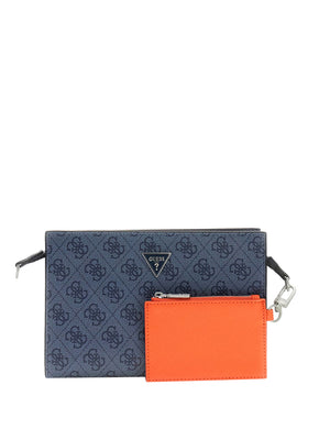 GUESS 1 USCITA Borsa A Tracolla Guess Milano Blue Denim