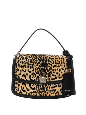 GUESS 1 USCITA Borsa A Mano Guess Audrey Convertible - Leopard