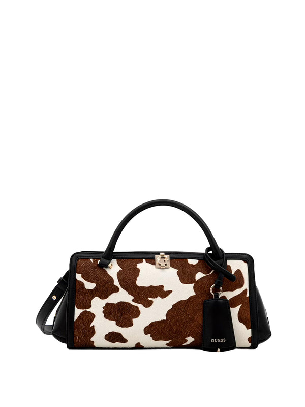 GUESS 1 USCITA Borsa A Mano Guess Audrey Sml Girlfriend Satchel - Cow