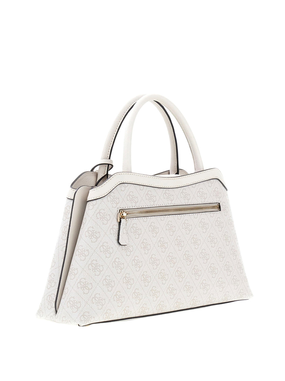 GUESS 1 USCITA Borsa A Mano Guess Lindsey Girlfriend Satchel - Bone
