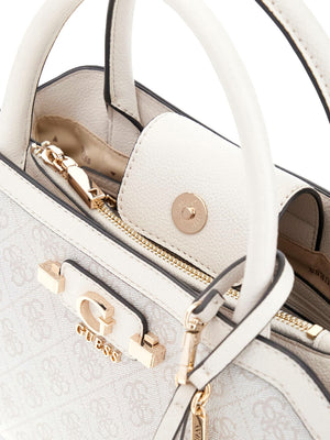 GUESS 1 USCITA Borsa A Mano Guess Lindsey Girlfriend Satchel - Bone