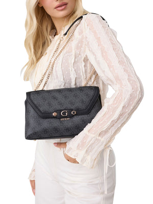 GUESS 1 USCITA Borsa A Tracolla Guess Lindsey Convertible - Coal