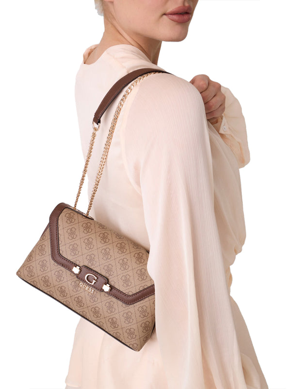 GUESS 1 USCITA Borsa A Tracolla Guess Lindsey Convertible - Beige
