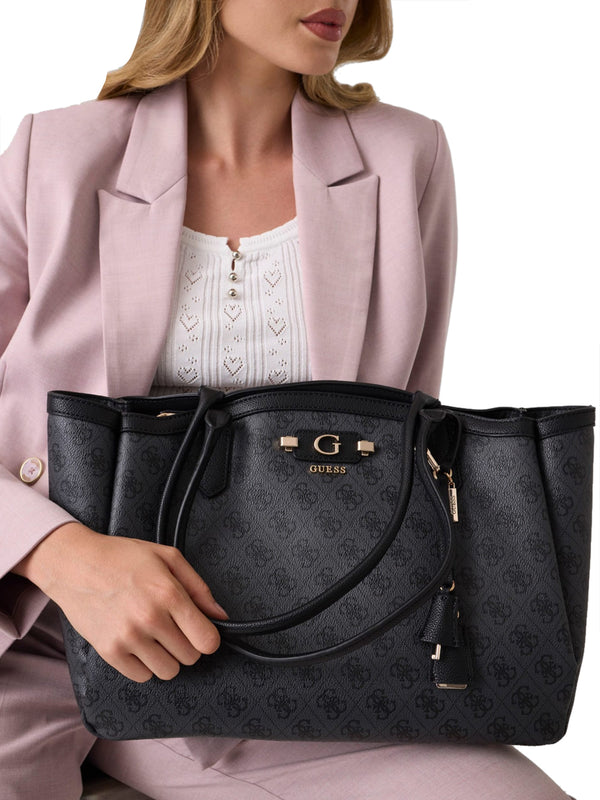 GUESS 1 USCITA Borsa A Mano Lindsey Tote - Coal