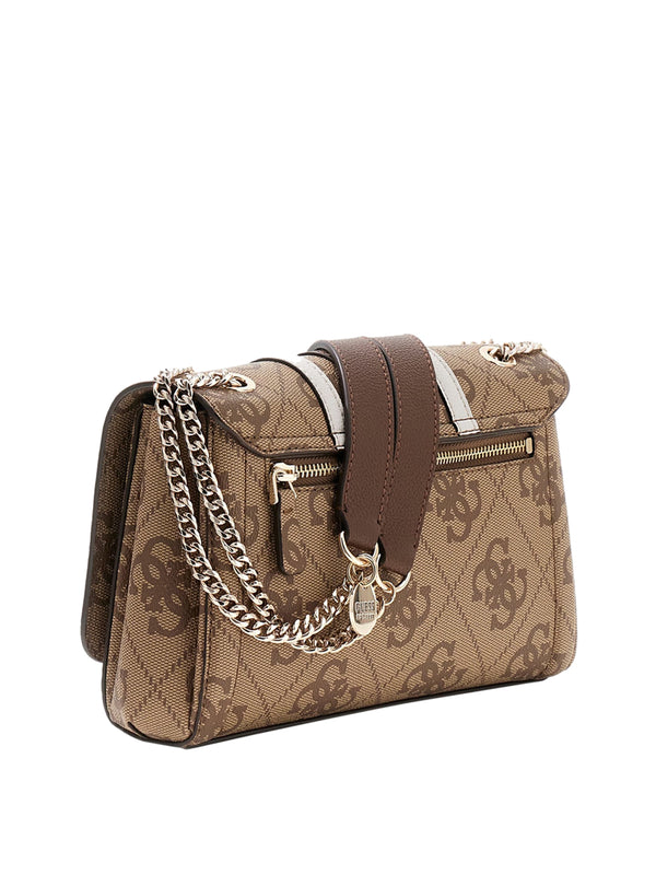 GUESS 1 USCITA Borsa A Tracolla Guess Con Logo Noelle - Brown