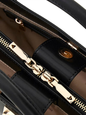 GUESS 1 USCITA Borsa A Mano Guess Audrey Sml Girlfriend Satchel - Nero