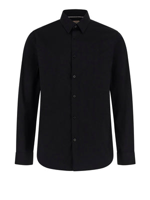 GUESS 1 USCITA Camicia Guess In Tinta Unita Slim Fit - Black