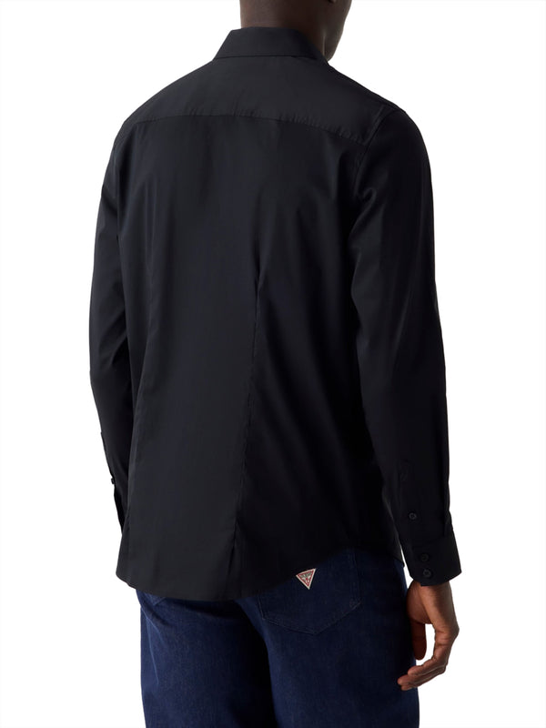 GUESS 1 USCITA Camicia Guess In Tinta Unita Slim Fit - Black