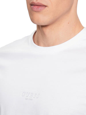 GUESS 1 USCITA T-Shirt Aidy Cn Ss Tee Uomo - Bianco