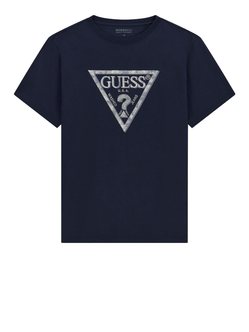 GUESS 1 USCITA T-Shirt Guess Logo Frontale Navy