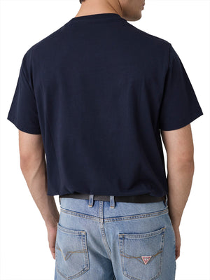 GUESS 1 USCITA T-Shirt Guess Logo Frontale Navy