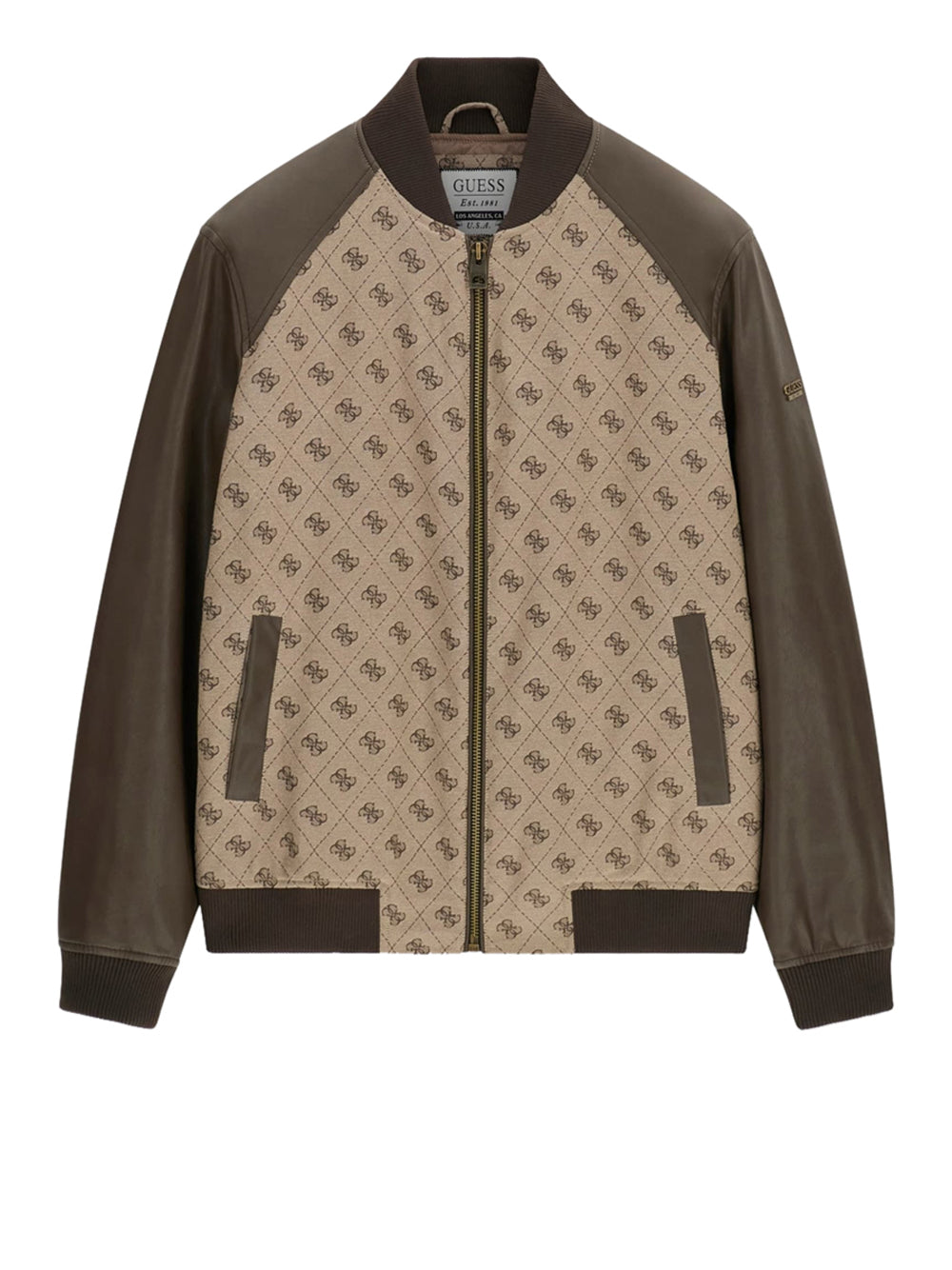 GUESS 1 USCITA Bomber Guess Monogram - Sand