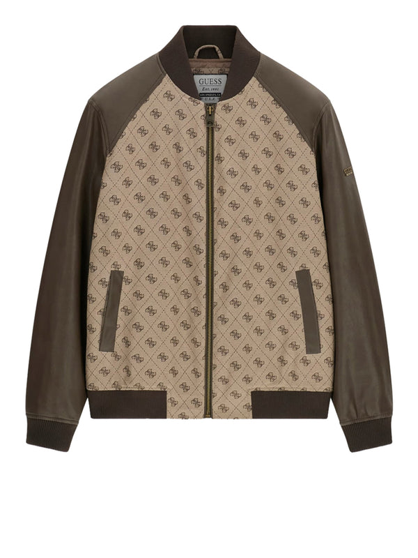 GUESS 1 USCITA Bomber Guess Monogram - Sand