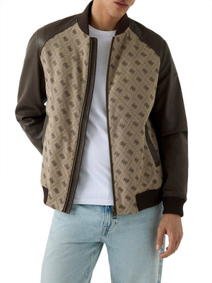 GUESS 1 USCITA Bomber Guess Monogram - Sand
