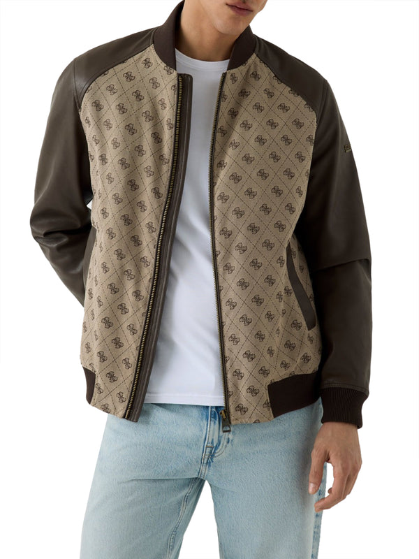 GUESS 1 USCITA Bomber Guess Monogram - Sand
