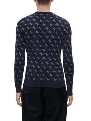 GUESS 1 USCITA Guess Maglia Martin 4G Logo - Navy