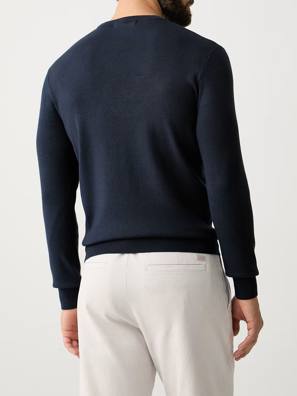 GUESS 1 USCITA Maglione Guess Logo Frontale - Navy