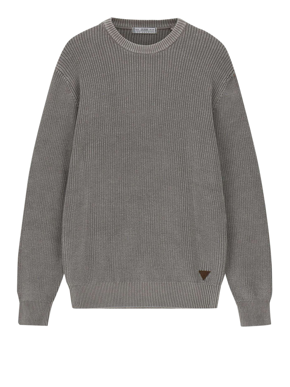 GUESS 1 USCITA Maglione Guess Manny Cn English Rib Washed Sw - Grigio