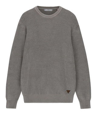 GUESS 1 USCITA Maglione Guess Manny Cn English Rib Washed Sw - Grigio