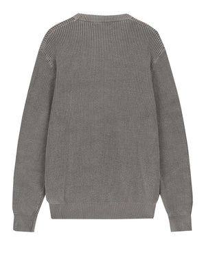 GUESS 1 USCITA Maglione Guess Manny Cn English Rib Washed Sw - Grigio