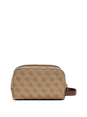 Guess Pochette Guess Milano Small Necessaire - Beige