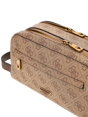 Guess Pochette Guess Milano Small Necessaire - Beige