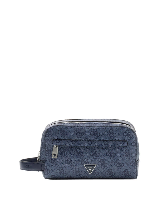 GUESS 1 USCITA Pochette Guess Beauty Milano 4G Logo - Blu Denim