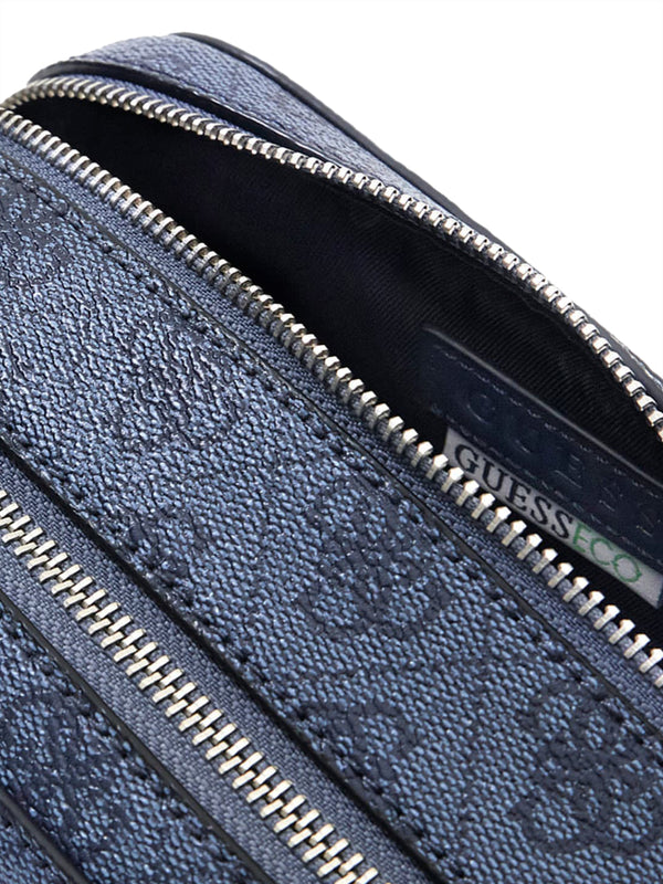 GUESS 1 USCITA Pochette Guess Beauty Milano 4G Logo - Blu Denim