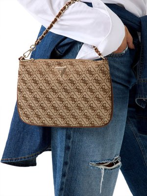 GUESS 1 USCITA Pochette Guess Con Logo - Beige