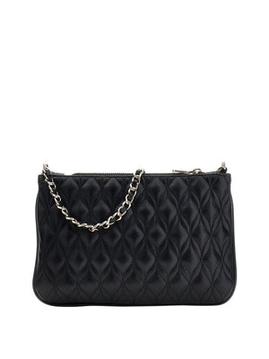 GUESS 1 USCITA Pochette Flat Guess Maxine Quilted - Nero