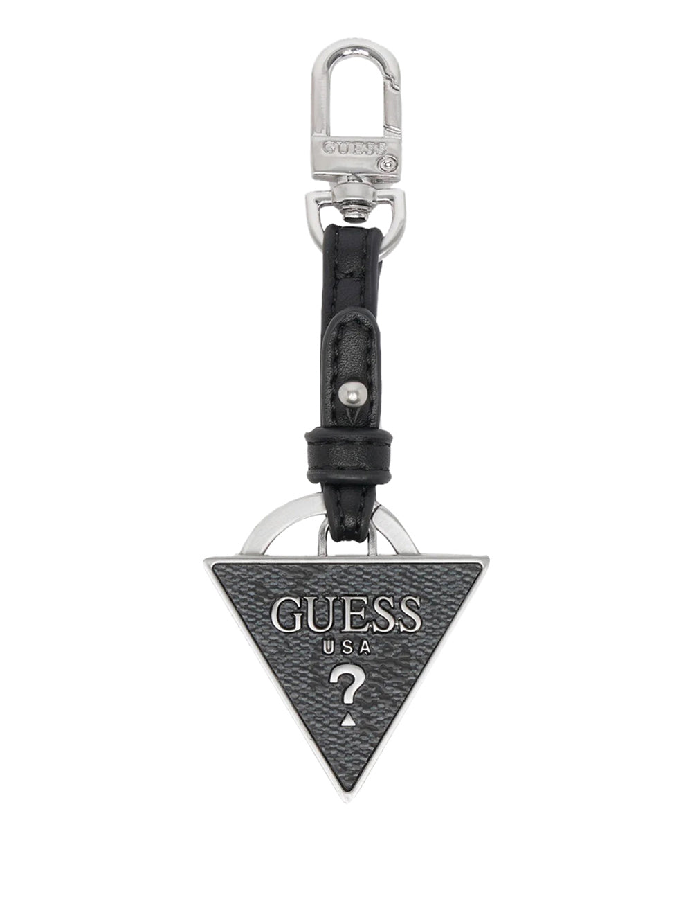 GUESS 1 USCITA Portachiavi Guess Metal Triangle Keyring - Dark Black