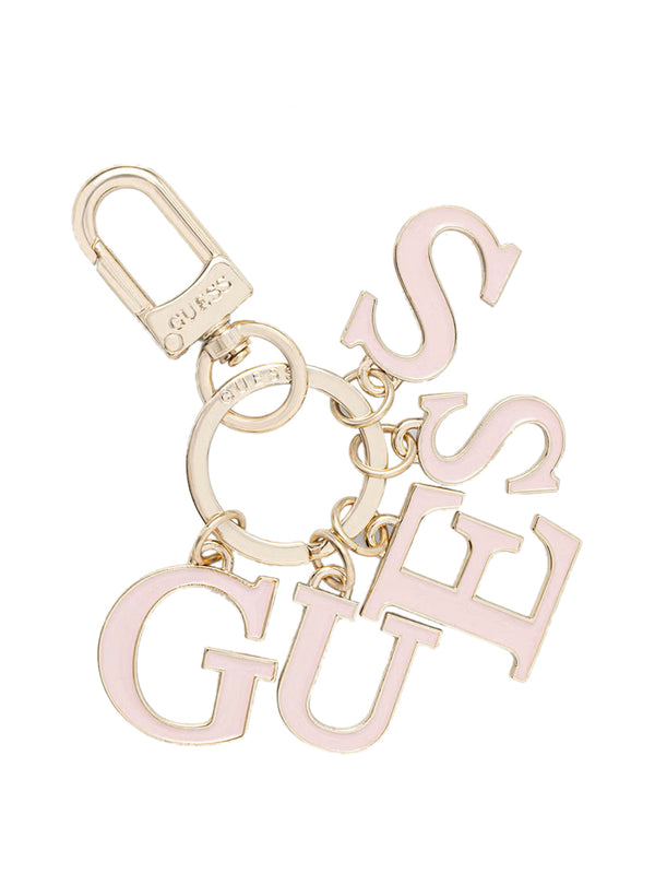 GUESS 1 USCITA Portachiavi Guess Logo - Rosa