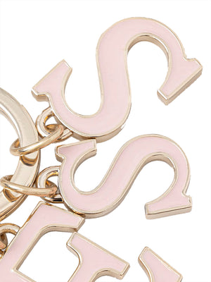 GUESS 1 USCITA Portachiavi Guess Logo - Rosa
