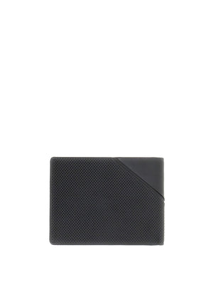 GUESS 1 USCITA Portafoglio Guess Boston In Vera Pelle Con Logo - Nero