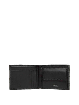 GUESS 1 USCITA Portafoglio Milano Bllfld W Coin Pocket Uomo - Nero